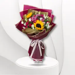 Golden Sunflower Bouquet